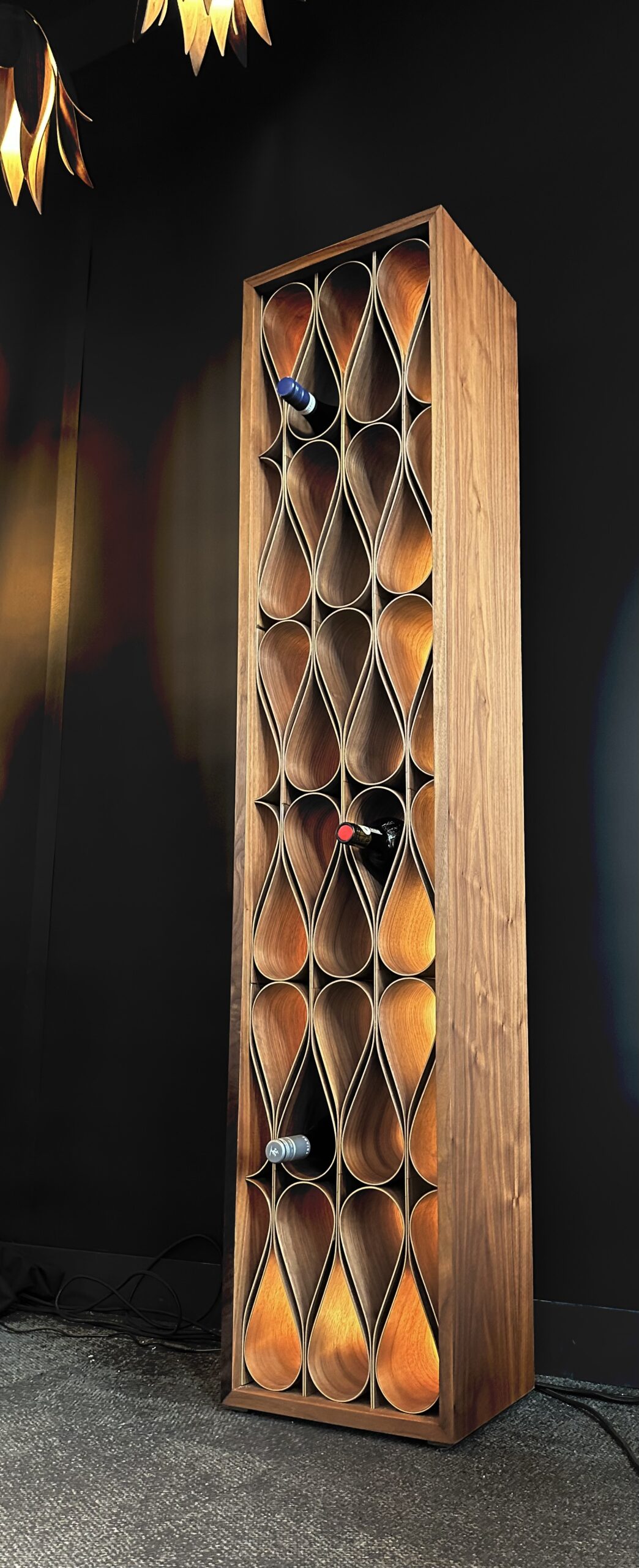 MacMaster Design - The Wave Wine Cabinet.